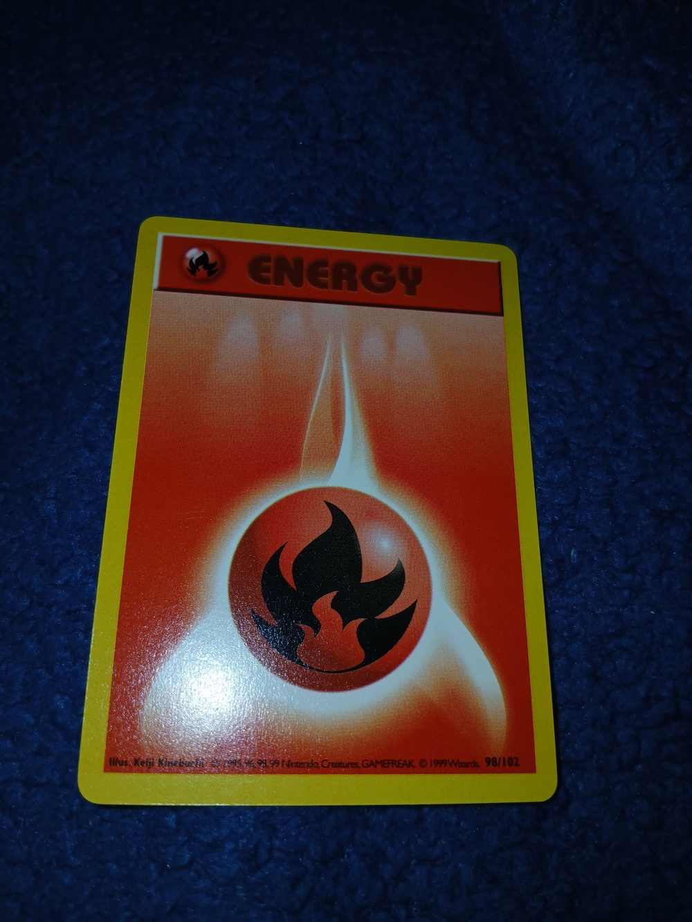 Fire Energy Game Card - Red